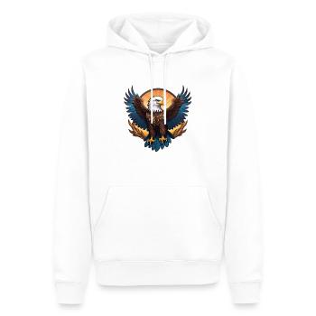 Aigle - Sweat à capuche Premium bio Homme - blanc - Devant - Nico (187cm)