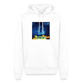 C's CHEMISTRY - Sweat à capuche Premium bio Homme - blanc - Devant - Nico (187cm)