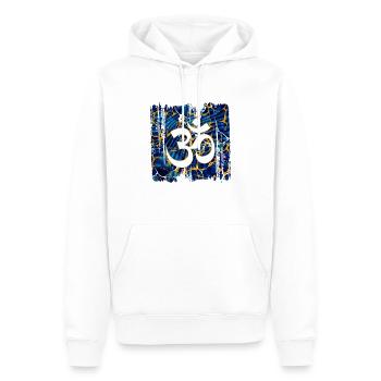 om e 16 - Sweat à capuche Premium bio Homme - blanc - Devant - Nico (187cm)