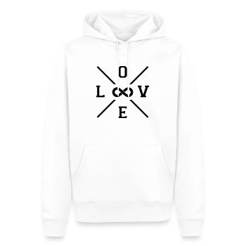 Love Forever - Lieber Verliebt Heirat Hochzeit - Männer Premium Bio Hoodie - Weiß - Vorne - Nico (187cm)