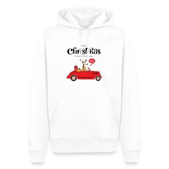 Reh und geschenke - Männer Premium Bio Hoodie - Weiß - Vorne - Nico (187cm)