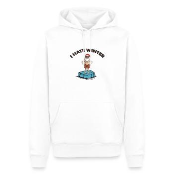 weihnachtsmann eisscholle winter - Männer Premium Bio Hoodie - Weiß - Vorne - Nico (187cm)