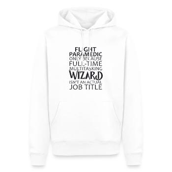 Flight Paramedic Wizard Luftrettung - Männer Premium Bio Hoodie - Weiß - Vorne - Nico (187cm)