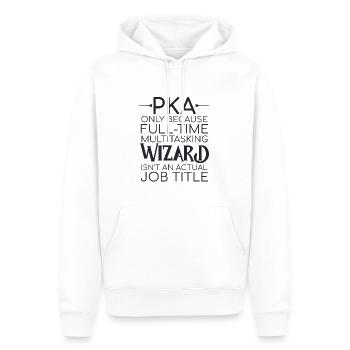 Pharmacie PKA Wizard - Sweat à capuche Premium bio Homme - blanc - Devant - Nico (187cm)