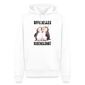 Offizielles Kuschelshirt Pinguine Liebe Herz Süß - Männer Premium Bio Hoodie - Weiß - Vorne - Nico (187cm)