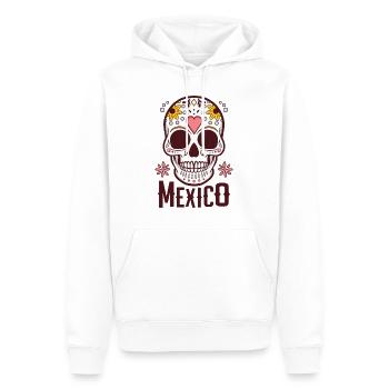 Crâne de sucre Mexique - Sweat à capuche Premium bio Homme - blanc - Devant - Nico (187cm)