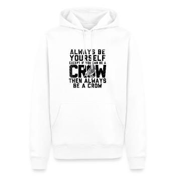Be a Crow Corvid Fans - Sweat à capuche Premium bio Homme - blanc - Devant - Nico (187cm)