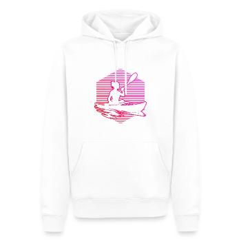 Kayak Kayak Kayak Canoë Femme Homme - Sweat à capuche Premium bio Homme - blanc - Devant - Nico (187cm)