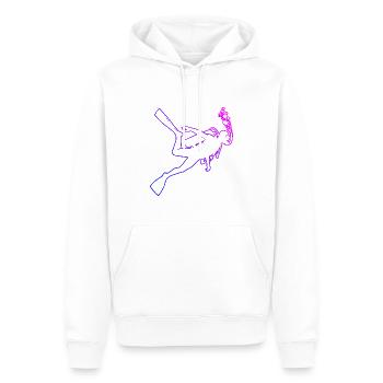 Herren Scuba Tauchen Diving Taucher Scuba Taucher - Männer Premium Bio Hoodie - Weiß - Vorne - Nico (187cm)