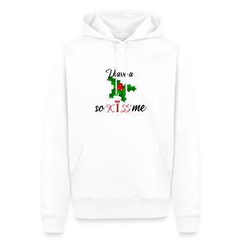 Gui de Noël - Sweat à capuche Premium bio Homme - blanc - Devant - Nico (187cm)