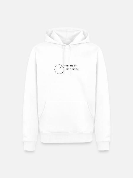 Nichts ist nicht nichts - Theoretische Physik - Männer Premium Bio Hoodie - Weiß