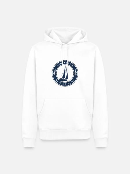 Lymington Segelboot - Männer Premium Bio Hoodie - Weiß