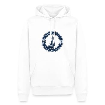 Saint Malo Segelboot und Knoten - Männer Premium Bio Hoodie - Weiß - Vorne - Nico (187cm)