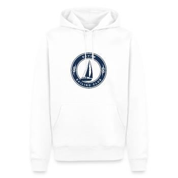 Devon Segeln - Männer Premium Bio Hoodie - Weiß - Vorne - Nico (187cm)