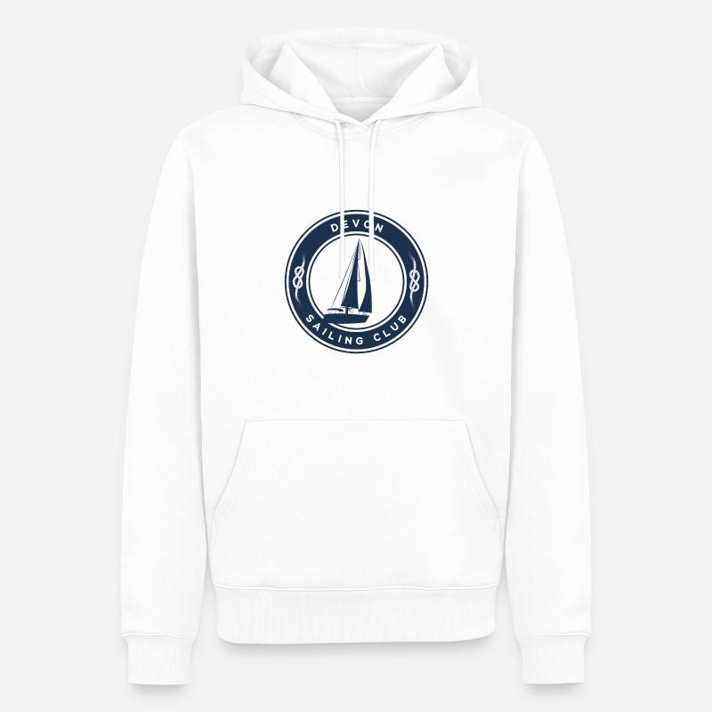 Devon Segeln - Männer Premium Bio Hoodie - Weiß
