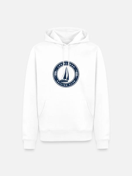 Les Glenan sailing - Sweat à capuche Premium bio Homme - blanc
