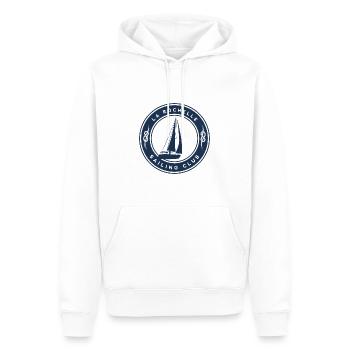 La Rochelle Segelyacht - Männer Premium Bio Hoodie - Weiß - Vorne - Nico (187cm)