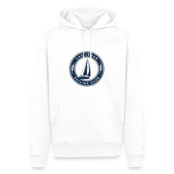 Rond voilier LAC LEMAN 03 - Sweat à capuche Premium bio Homme - blanc - Devant - Nico (187cm)