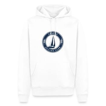 Segeln in Genf - Männer Premium Bio Hoodie - Weiß - Vorne - Nico (187cm)