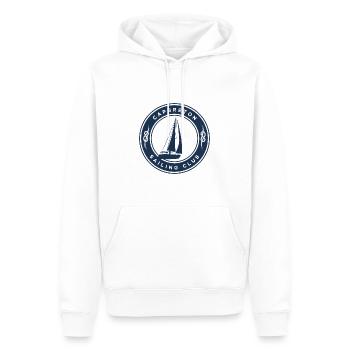 Kapbreton - Männer Premium Bio Hoodie - Weiß - Vorne - Nico (187cm)