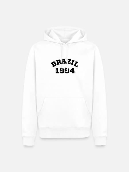 Brésil1994 - Sweat à capuche Premium bio Homme - blanc