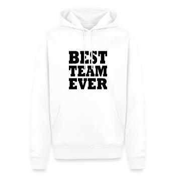 Best team ever - Männer Premium Bio Hoodie - Weiß - Vorne - Nico (187cm)