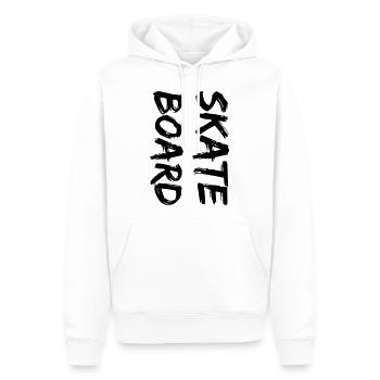 Skate - Männer Premium Bio Hoodie - Weiß - Vorne - Nico (187cm)