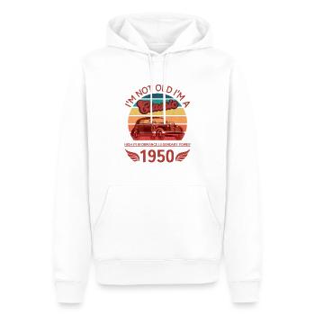 Ich bin nicht alt - Männer Premium Bio Hoodie - Weiß - Vorne - Nico (187cm)
