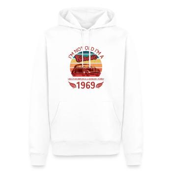 Ich bin nicht alt - Männer Premium Bio Hoodie - Weiß - Vorne - Nico (187cm)