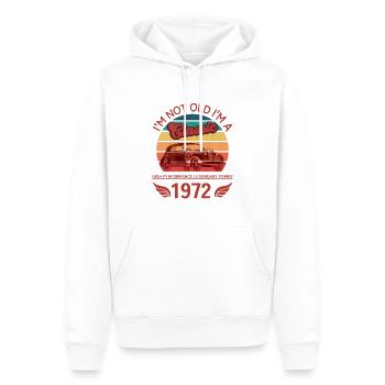 Ich bin nicht alt - Männer Premium Bio Hoodie - Weiß - Vorne - Nico (187cm)