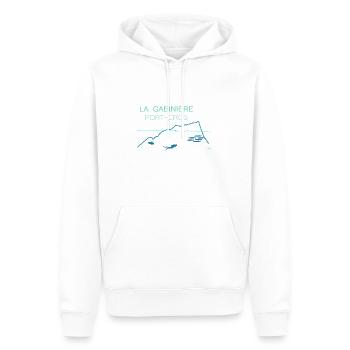 J'peux pas, j'ai plongée sur à Port Cros. - Sweat à capuche Premium bio Homme - blanc - Devant - Nico (187cm)