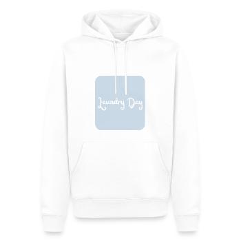 Laundry Day - Männer Premium Bio Hoodie - Weiß - Vorne - Nico (187cm)