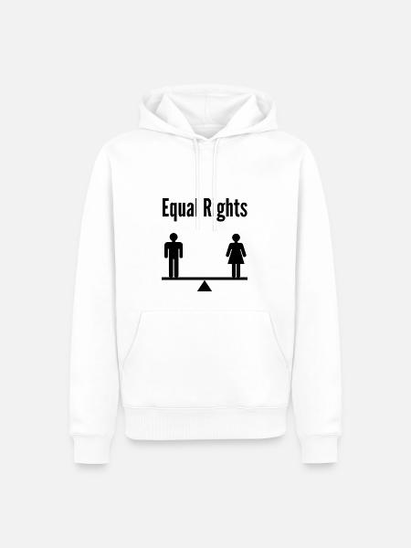 Gleichberechtigung - Männer Premium Bio Hoodie - Weiß