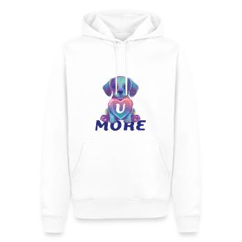 Valentines gift for your other half - Men’s Premium Organic Hoodie - white - Front - Nico (187cm)
