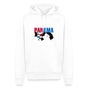 Panama Flag Gift Idea - Men’s Premium Organic Hoodie - white - Front - Nico (187cm)