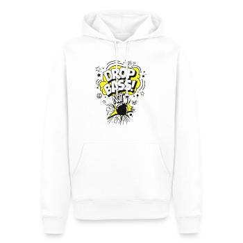 Drop Bass - Männer Premium Bio Hoodie - Weiß - Vorne - Nico (187cm)