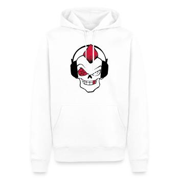 punkrock - Männer Premium Bio Hoodie - Weiß - Vorne - Nico (187cm)