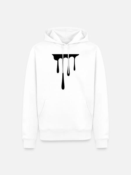 drips_1 - Men’s Premium Organic Hoodie - white