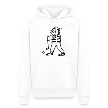Golf Spieler - Golfer - Männer Premium Bio Hoodie - Weiß - Vorne - Nico (187cm)