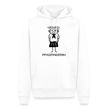 Pfadfinderin - Männer Premium Bio Hoodie - Weiß - Vorne - Nico (187cm)