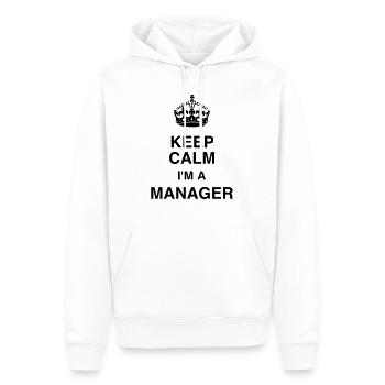 Manager / Chef / Arbeit / Job - Männer Premium Bio Hoodie - Weiß - Vorne - Nico (187cm)