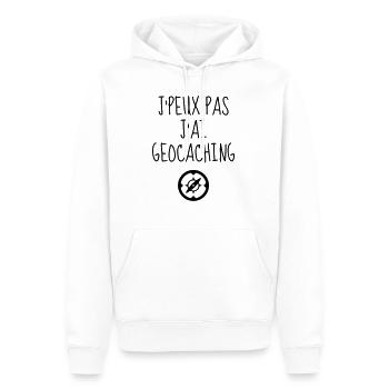 Geocaching / Geocacher / Compass / GPS - Men’s Premium Organic Hoodie - white - Front - Nico (187cm)