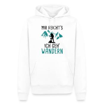 Mir reichts ich geh Wandern - Männer Premium Bio Hoodie - Weiß - Vorne - Nico (187cm)