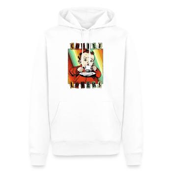 Retro Baby - Men’s Premium Organic Hoodie - white - Front - Nico (187cm)