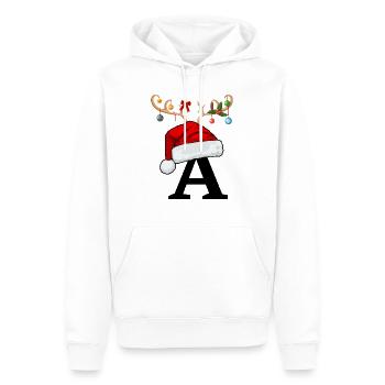 Brief an den Weihnachtshut - Männer Premium Bio Hoodie - Weiß - Vorne - Nico (187cm)