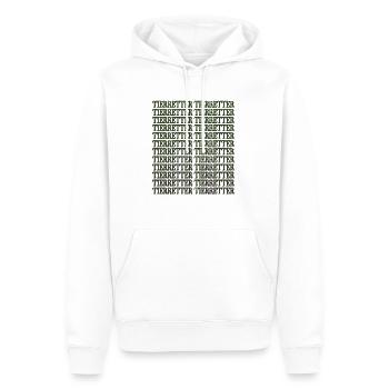 cool spaß dobermann gerechtigkeit witzig - Männer Premium Bio Hoodie - Weiß - Vorne - Nico (187cm)