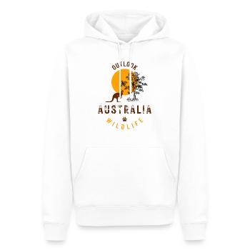 Outlook Australia Wildlife - Männer Premium Bio Hoodie - Weiß - Vorne - Nico (187cm)