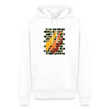 Fire Nation - Men’s Premium Organic Hoodie - white - Front - Nico (187cm)