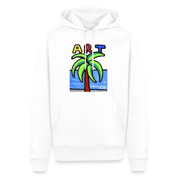 Palmen-Kunst - Männer Premium Bio Hoodie - Weiß - Vorne - Nico (187cm)