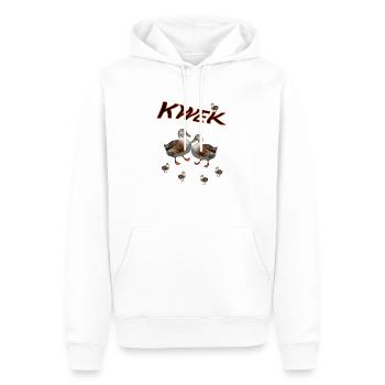 Canard Canard - Sweat à capuche Premium bio Homme - blanc - Devant - Nico (187cm)